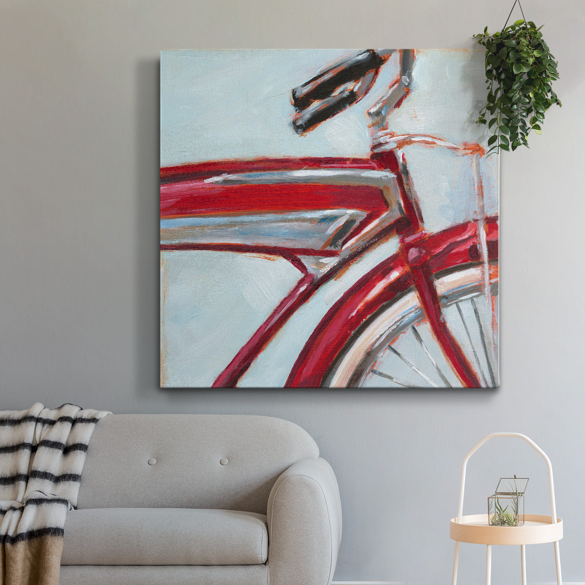 Retro Cycle I-Premium Gallery Wrapped Canvas - Ready to Hang