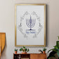 Happy Hanukkah II - Modern Framed Canvas Print