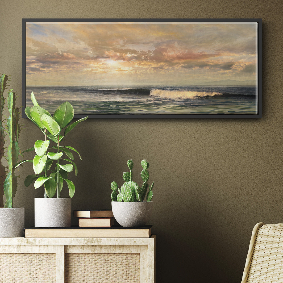 Serenity - Floater Framed Canvas Print
