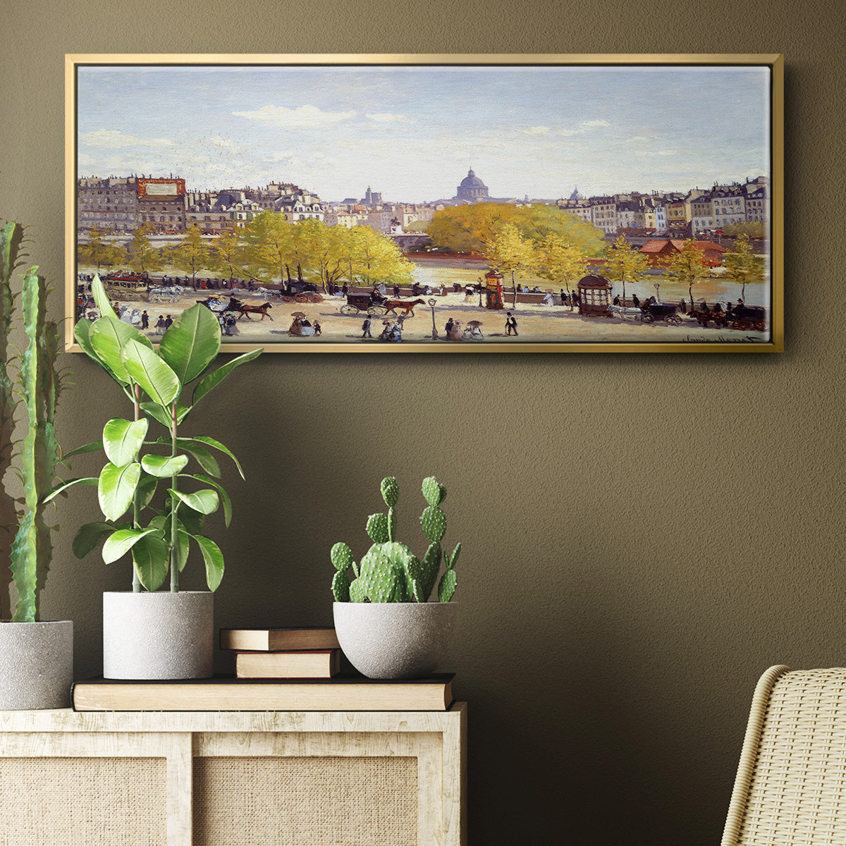 Que Du Lourve, 1867 - Floater Framed Canvas Print