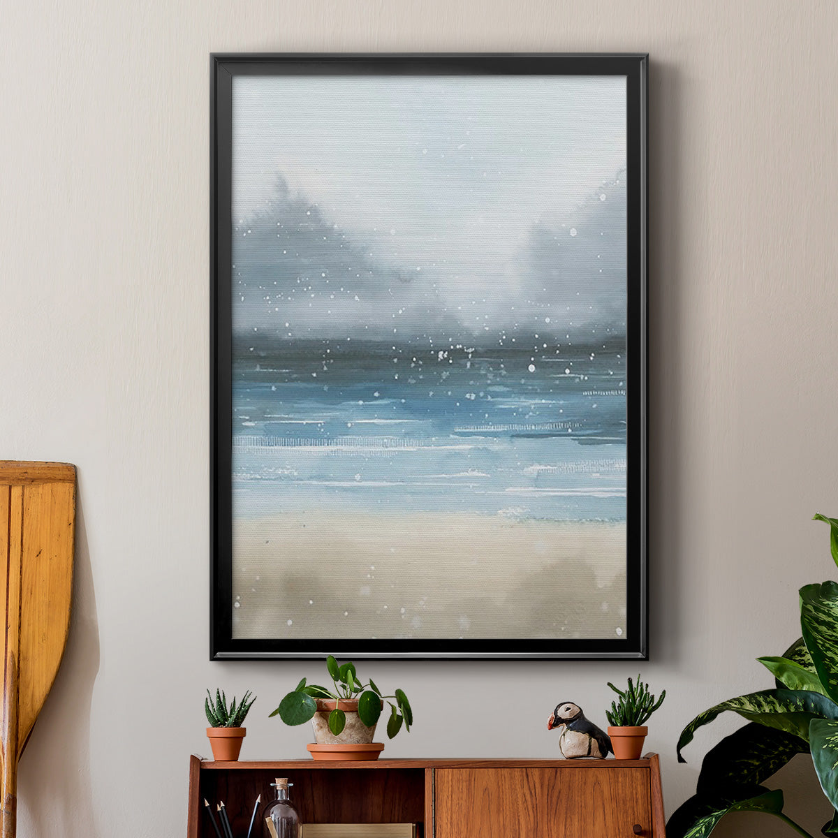 Stars and the Sea II - Modern Framed Canvas Print