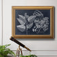 Foliage on Navy III Premium Framed Canvas- Ready to Hang