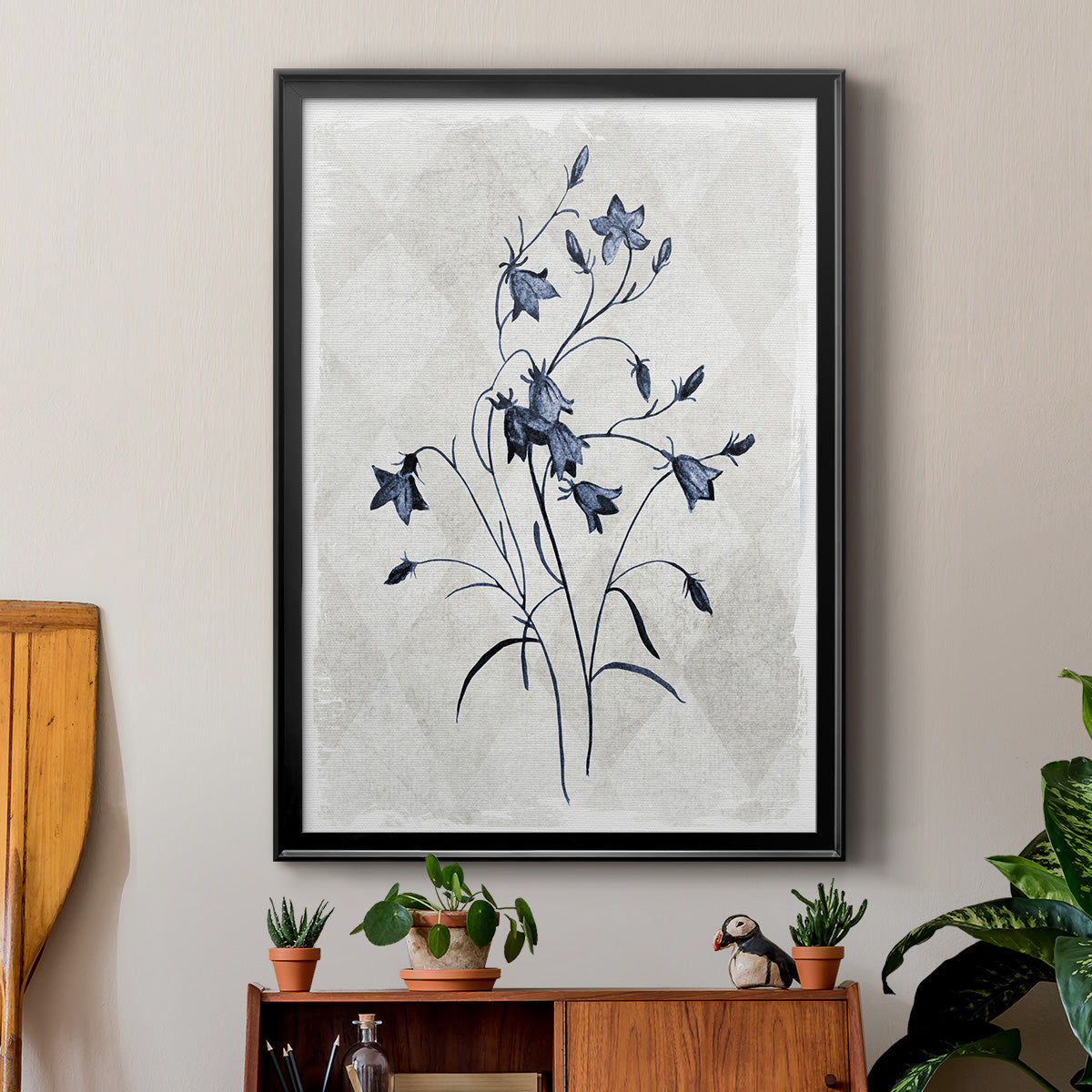 Harlequin Botanical II - Modern Framed Canvas Print