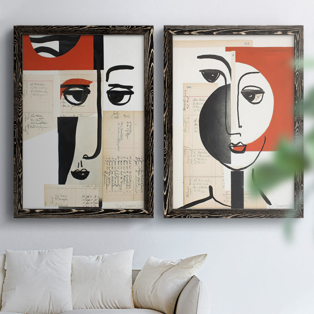 Faces of A Century III - Premium Framed Canvas 2 Piece Set - Ready to Hang