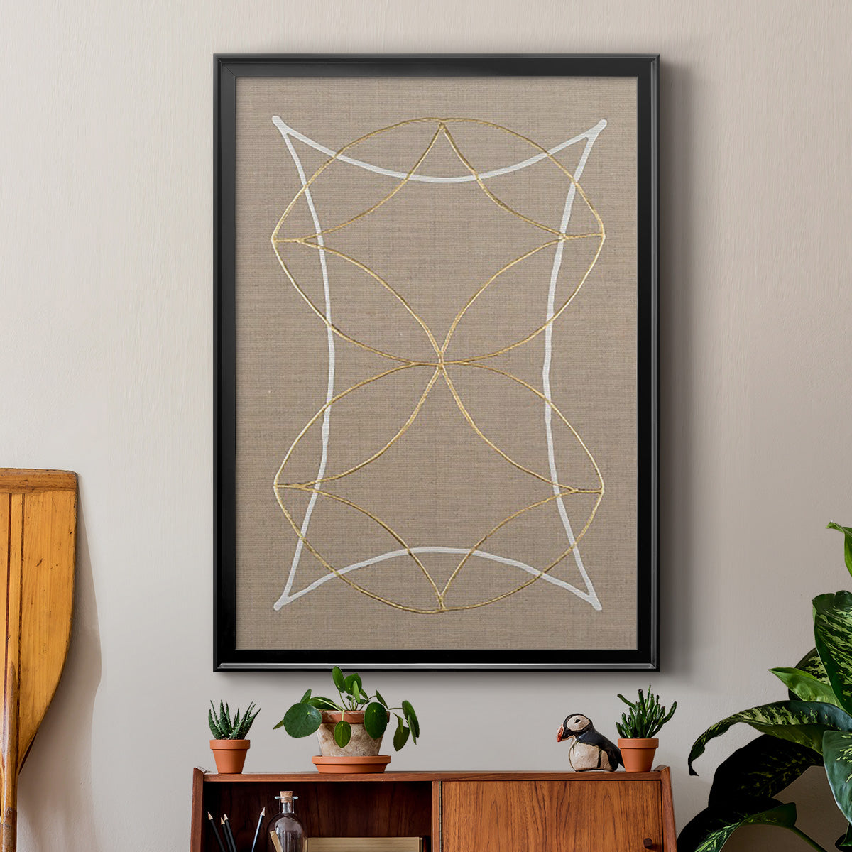 Hyperbola I - Modern Framed Canvas Print