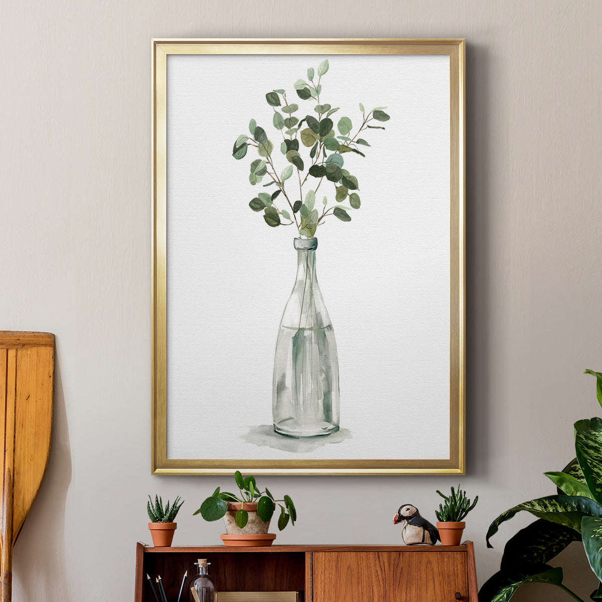 Botanical Arrangement I - Modern Framed Canvas Print