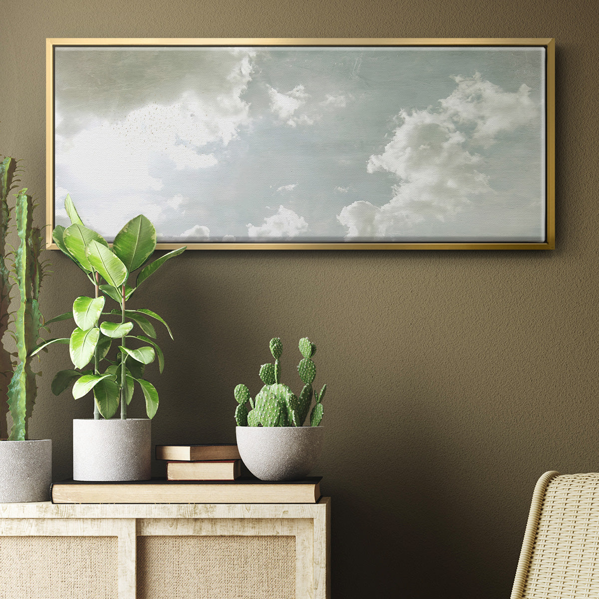 Sky Scrapers I - Floater Framed Canvas Print