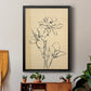 Magnolia Sketch II - Modern Framed Canvas Print