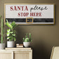 Santa Stop - Floater Framed Canvas Print