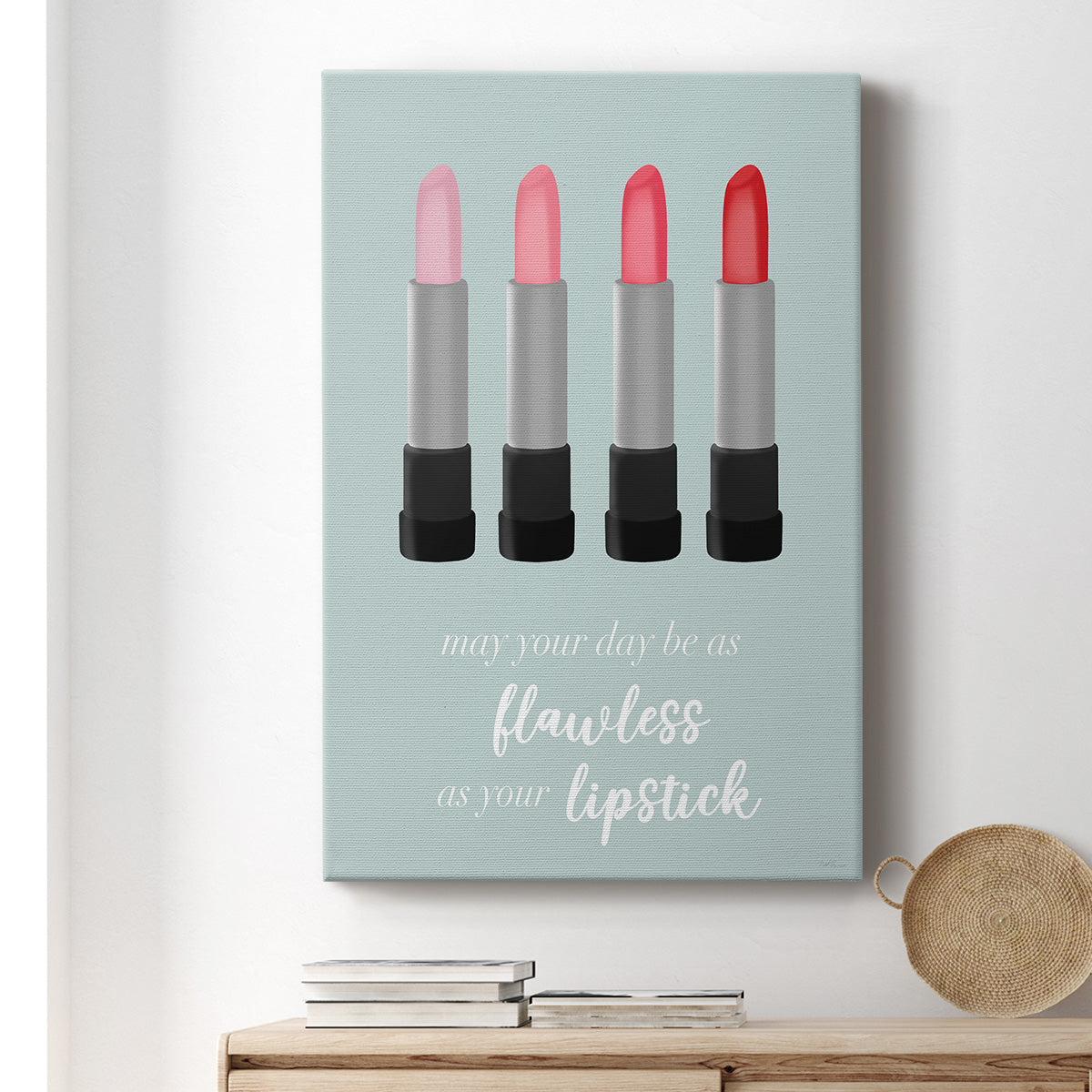 Flawless Lipstick Premium Gallery Wrapped Canvas - Ready to Hang