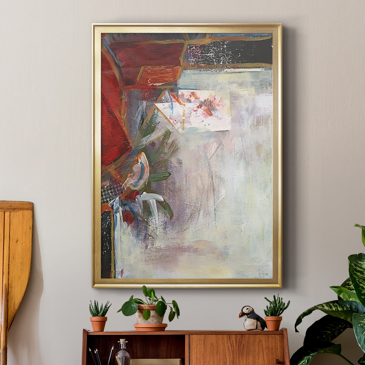City Life III - Modern Framed Canvas Print