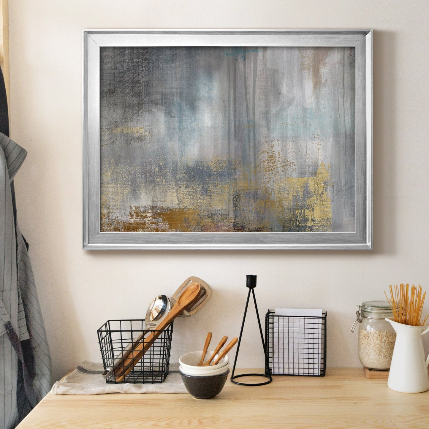 Misty Sky II Revisit - Modern Framed Canvas Print
