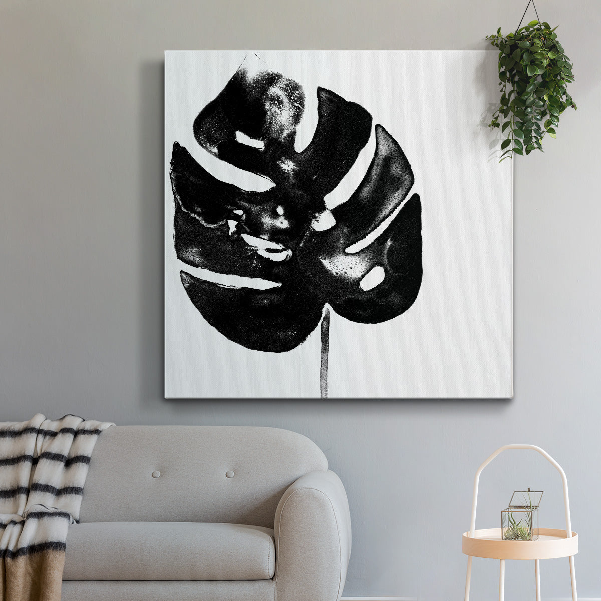 Monochrome Tropic I - Canvas Art Print