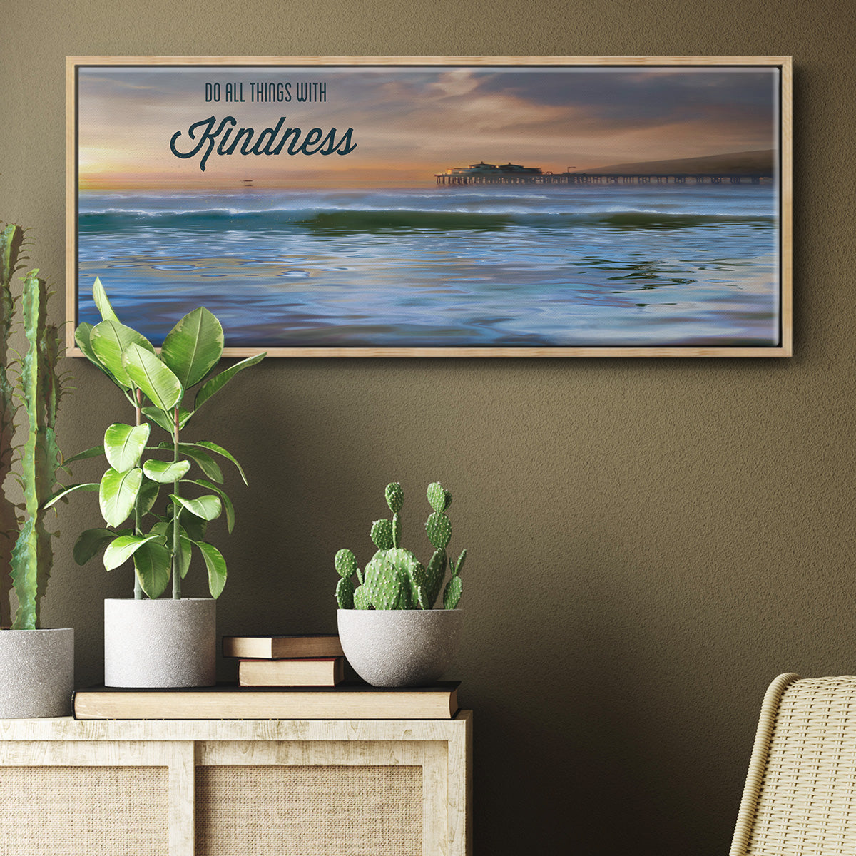 Kindness - Floater Framed Canvas Print