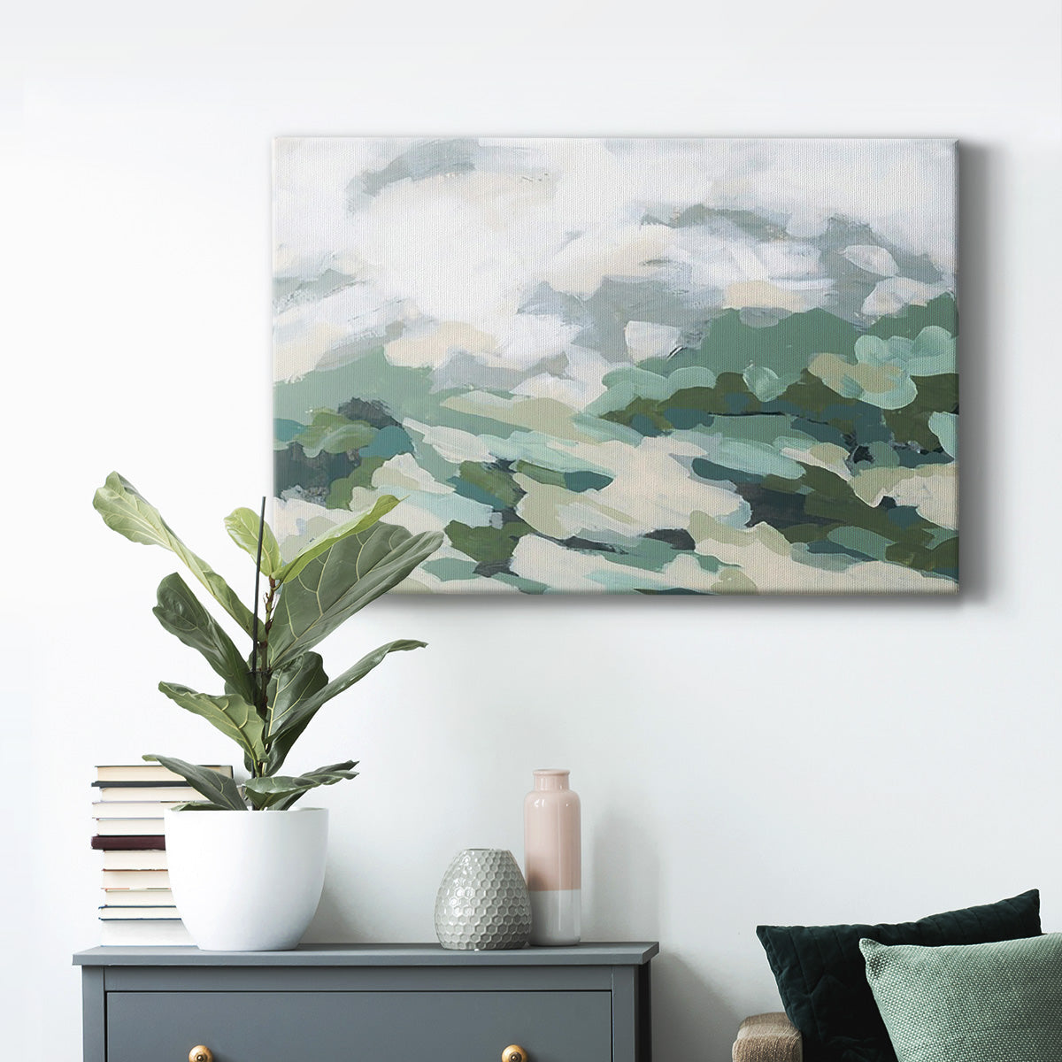 Verdant Hillside I Premium Gallery Wrapped Canvas - Ready to Hang