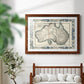 Bordered Map of Australia-Premium Framed Print - Ready to Hang