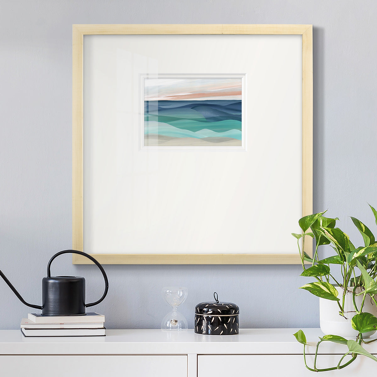 Shifting Seas Premium Framed Print Double Matboard