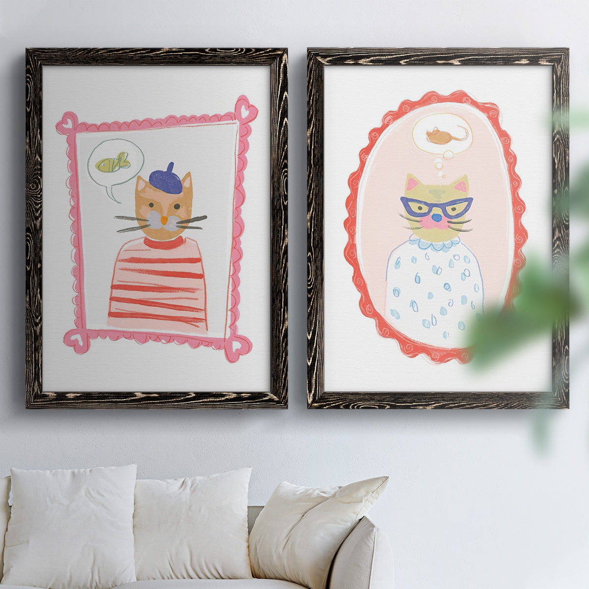 Cameo Characters I - Premium Framed Canvas 2 Piece Set - Ready to Hang