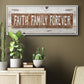 Faith Family Forever - Floater Framed Canvas Print