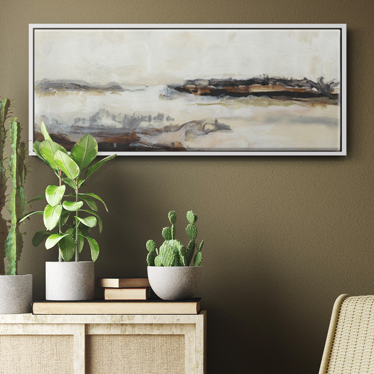Joyful Horizon II - Floater Framed Canvas Print
