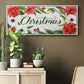 Christmas Flora Wreath Collection D - Floater Framed Canvas Print