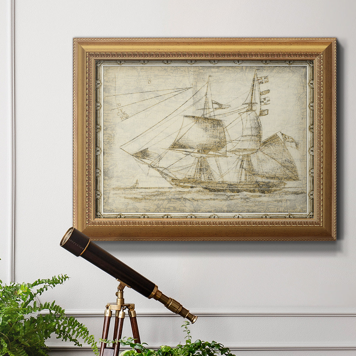 Ghost Ship II Premium Framed Canvas- Ready to Hang