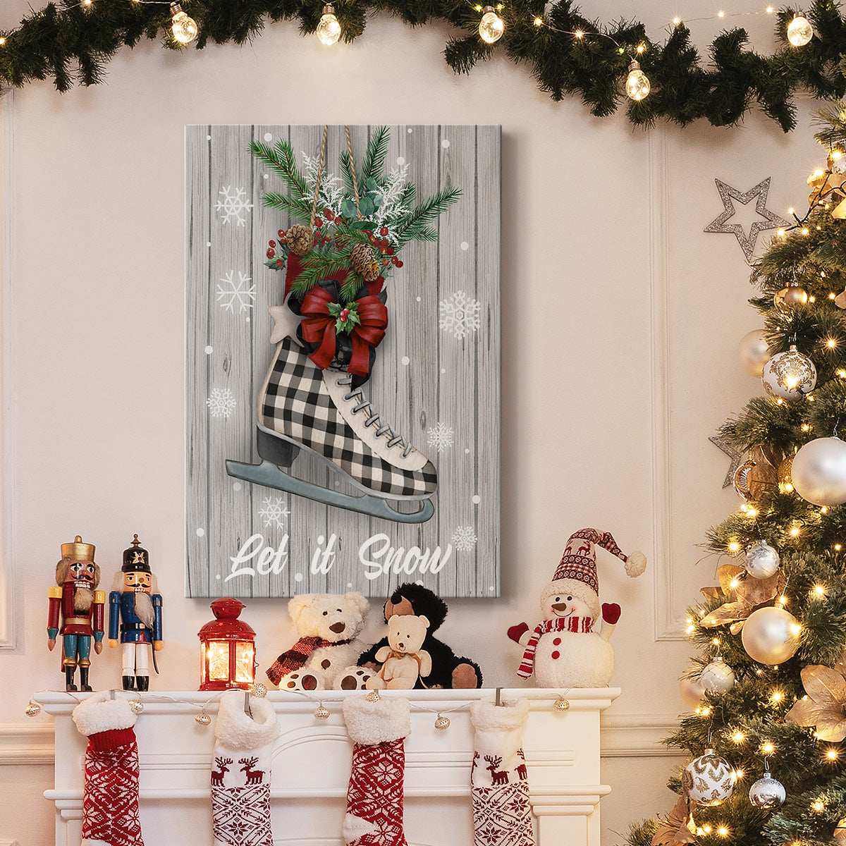 Christmas Skates - Gallery Wrapped Canvas