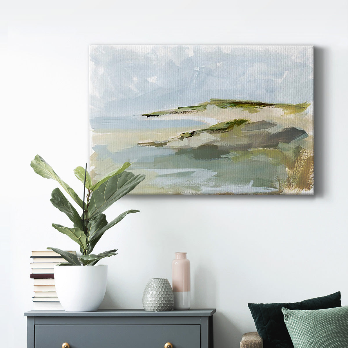 Sea Cove Impression I Premium Gallery Wrapped Canvas - Ready to Hang