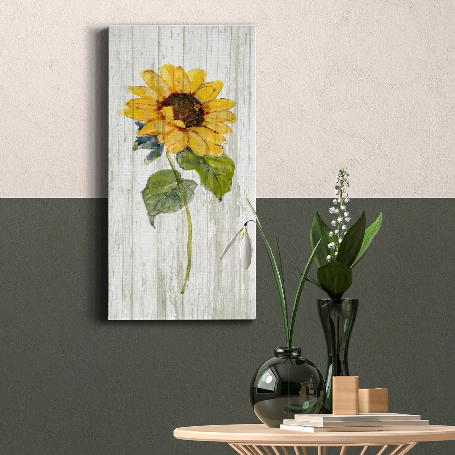 Sunflower in Autumn I - Premium Gallery Wrapped Canvas - Ready to Hang