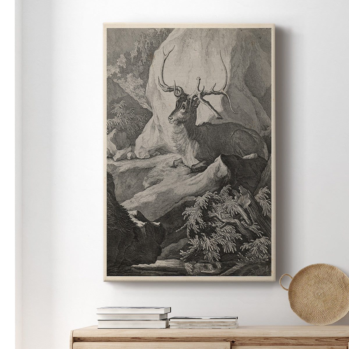 Woodland Deer VIII Premium Gallery Wrapped Canvas - Ready to Hang