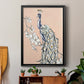 Peacock in Gold IV - Modern Framed Canvas Print