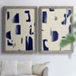 Fragment Abstraction I - Premium Framed Canvas 2 Piece Set - Ready to Hang