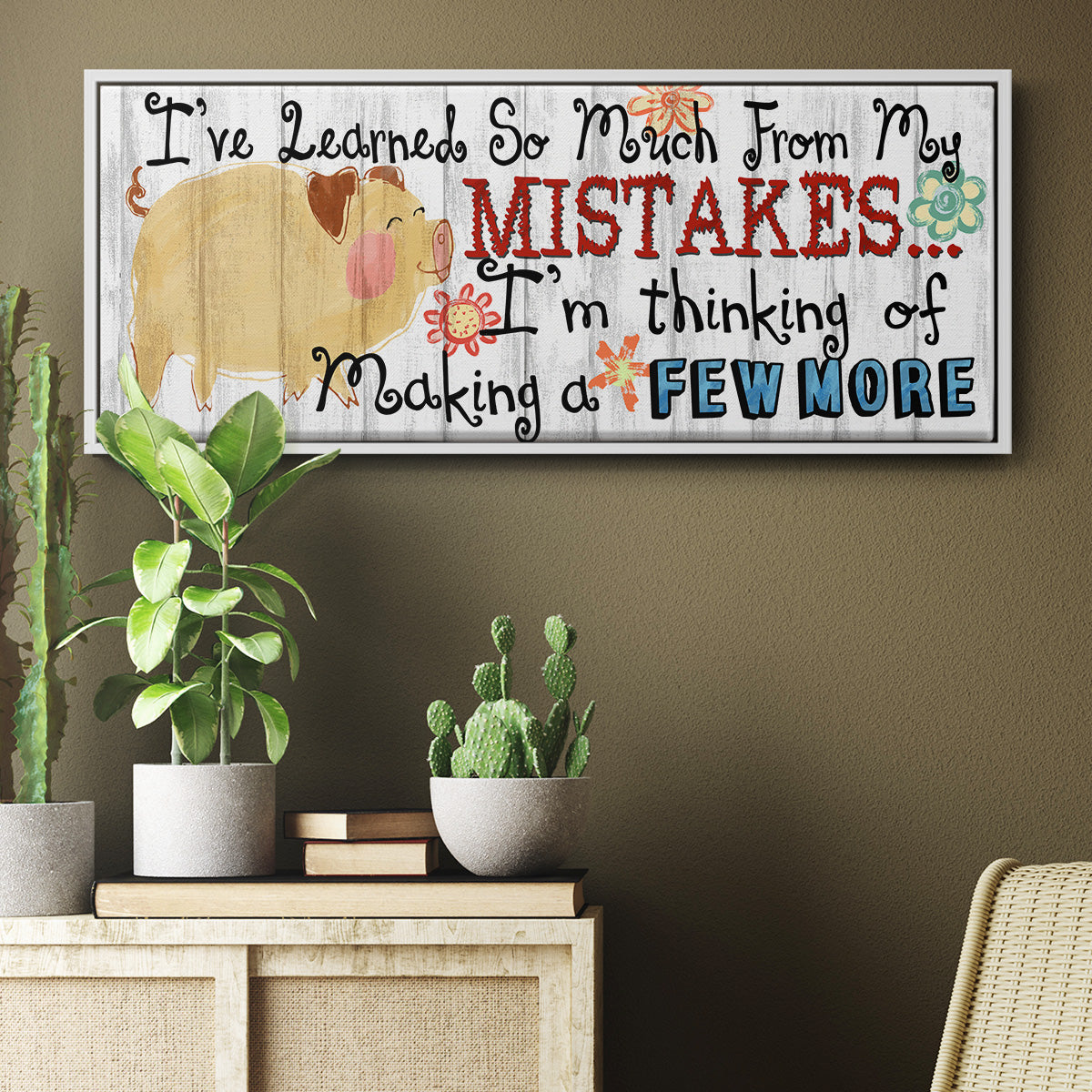 I've Learned - Floater Framed Canvas Print