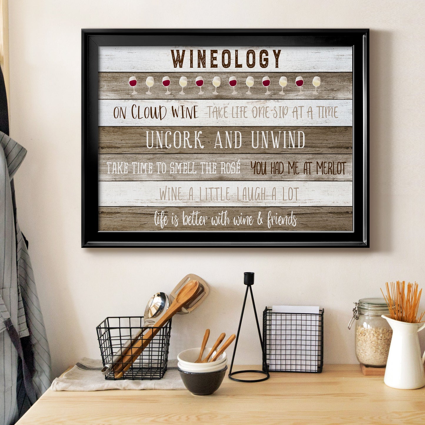 Wineology Premium Classic Framed Canvas - Ready to Hang