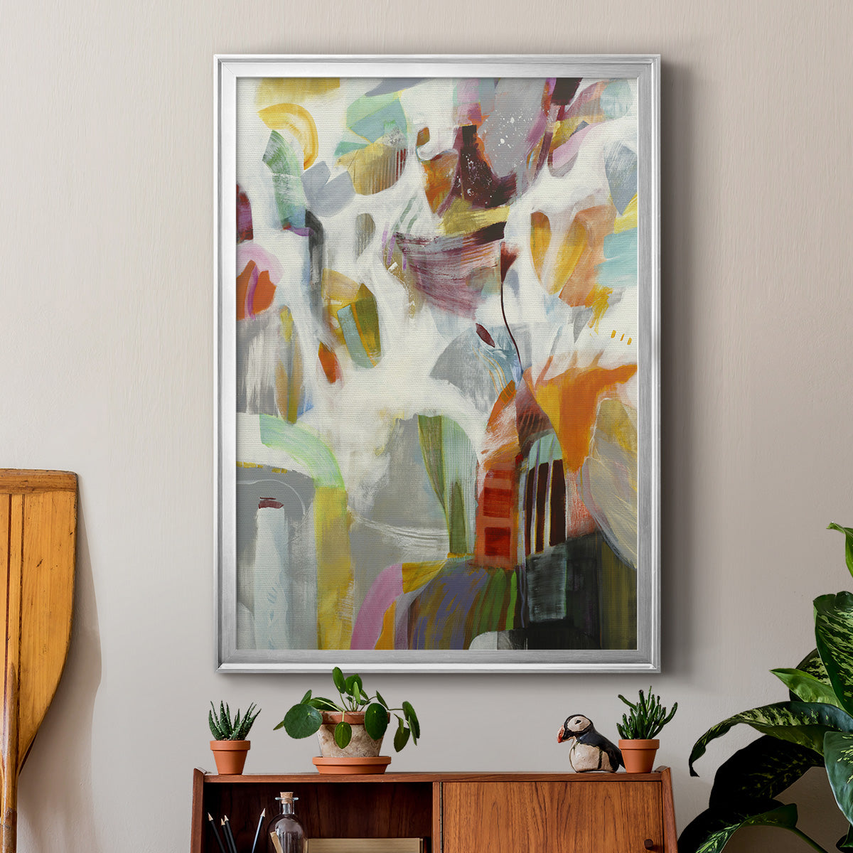 Renewal - Modern Framed Canvas Print