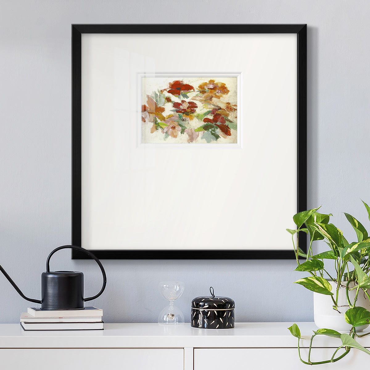 Floral Impressions V1 Premium Framed Print Double Matboard