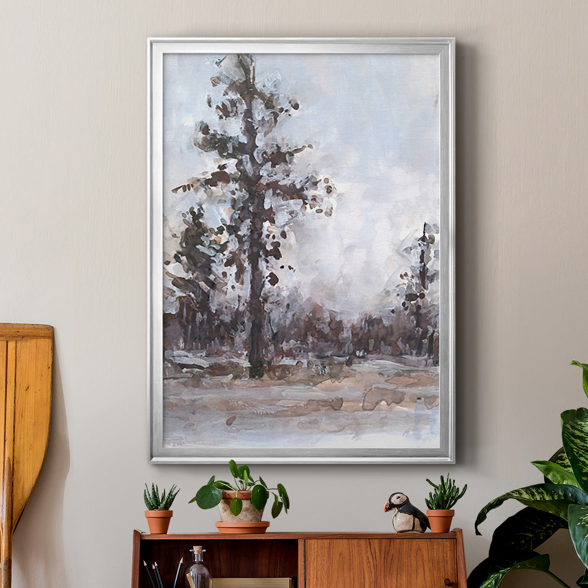 Vintage Tree Moment I - Modern Framed Canvas Print