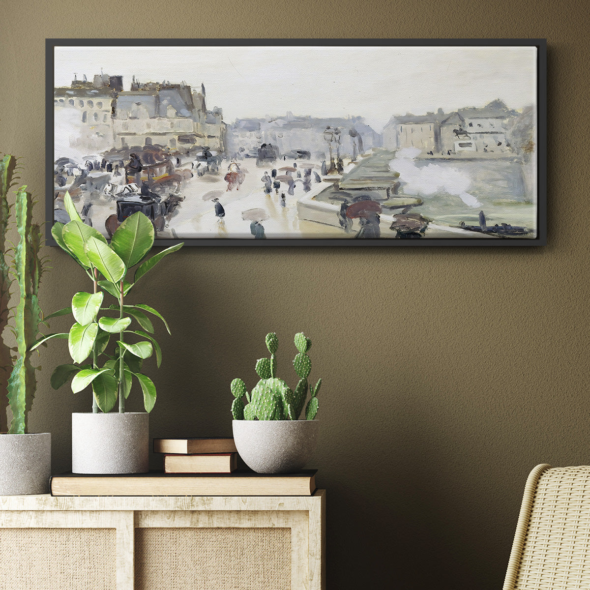 The Pont Neuf, 1872 - Floater Framed Canvas Print