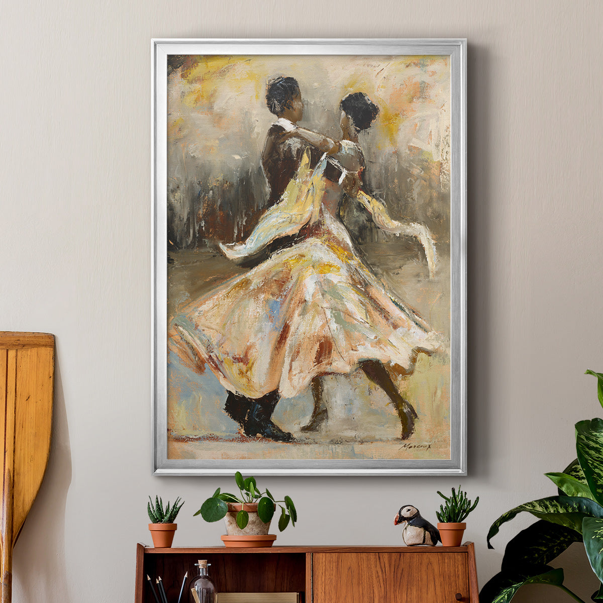 Night Out - Modern Framed Canvas Print