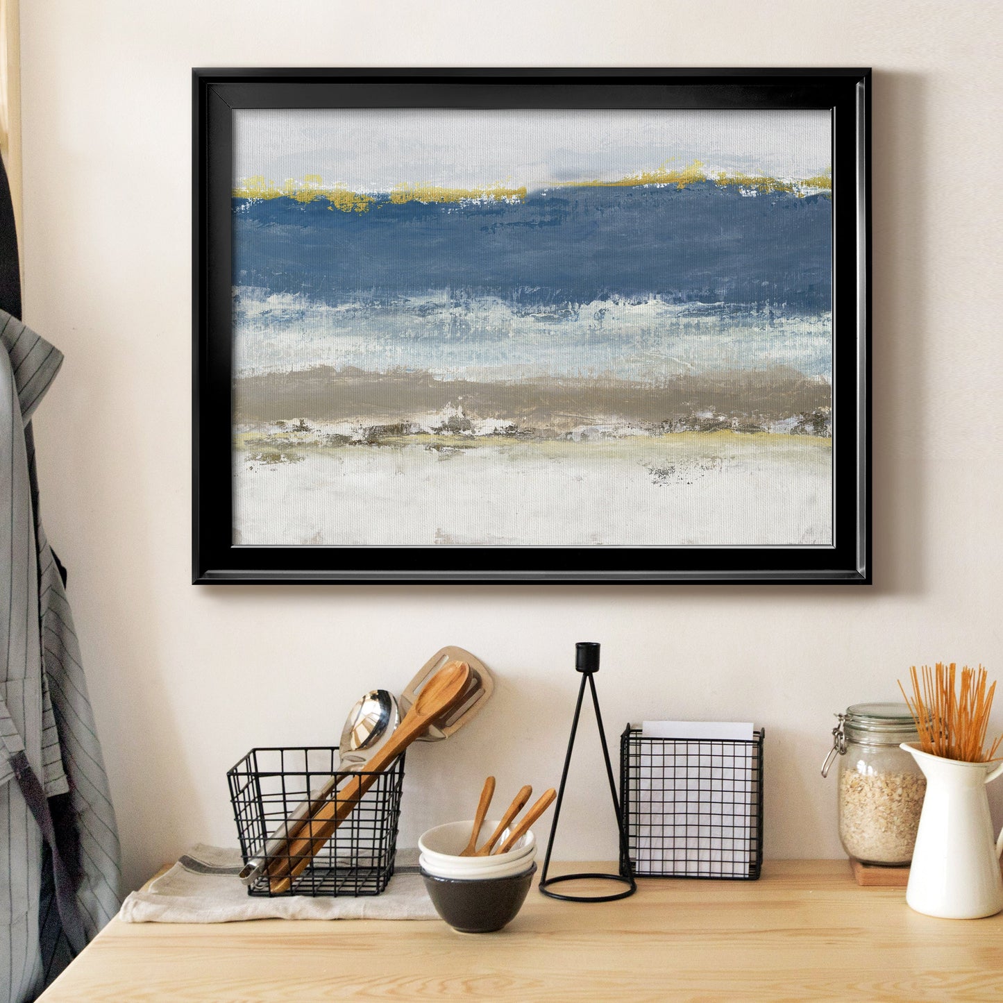 Blue Skies - Modern Framed Canvas Print