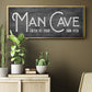 Man Cave - Floater Framed Canvas Print