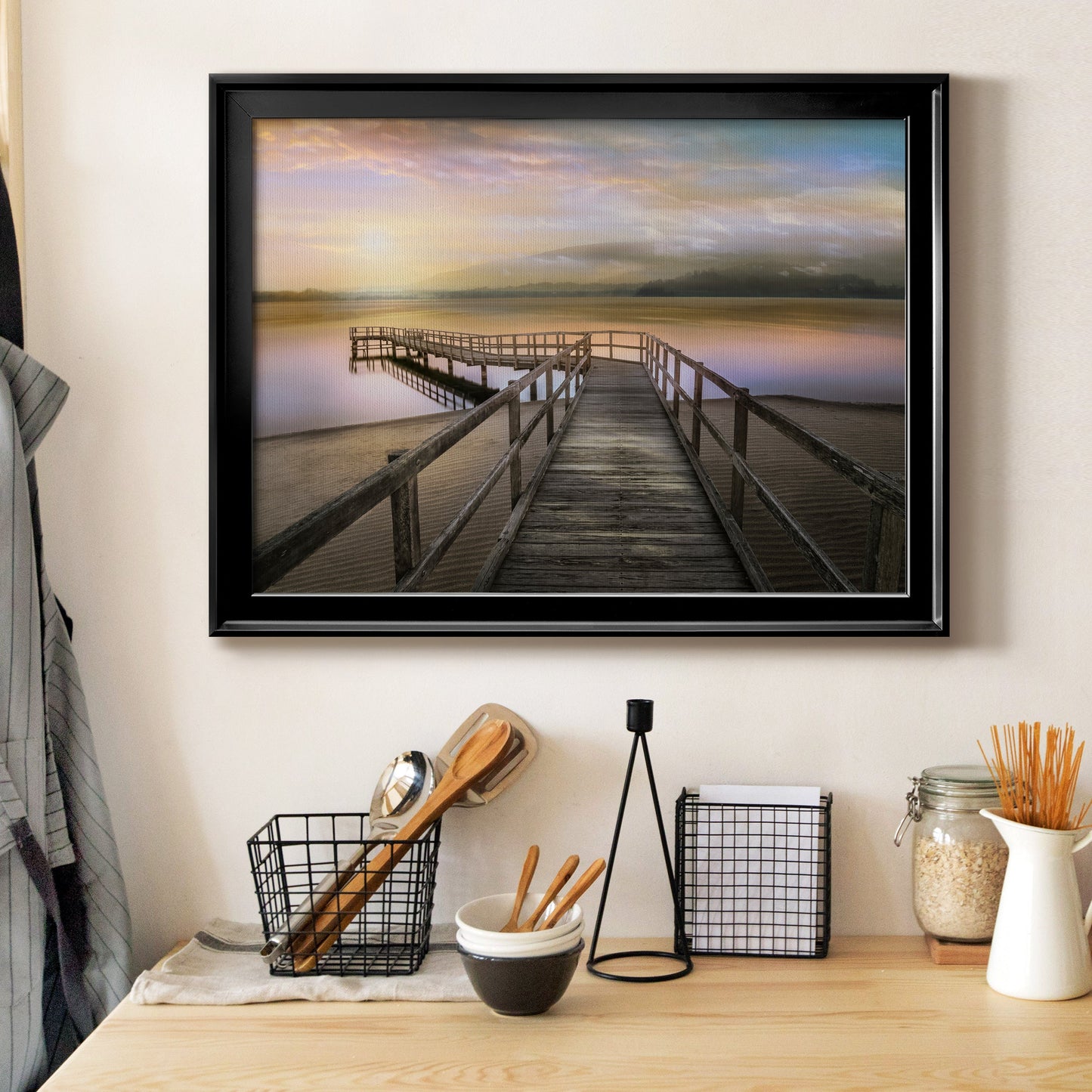 Morning on the Lake Premium Classic Framed Canvas - Ready to Hang