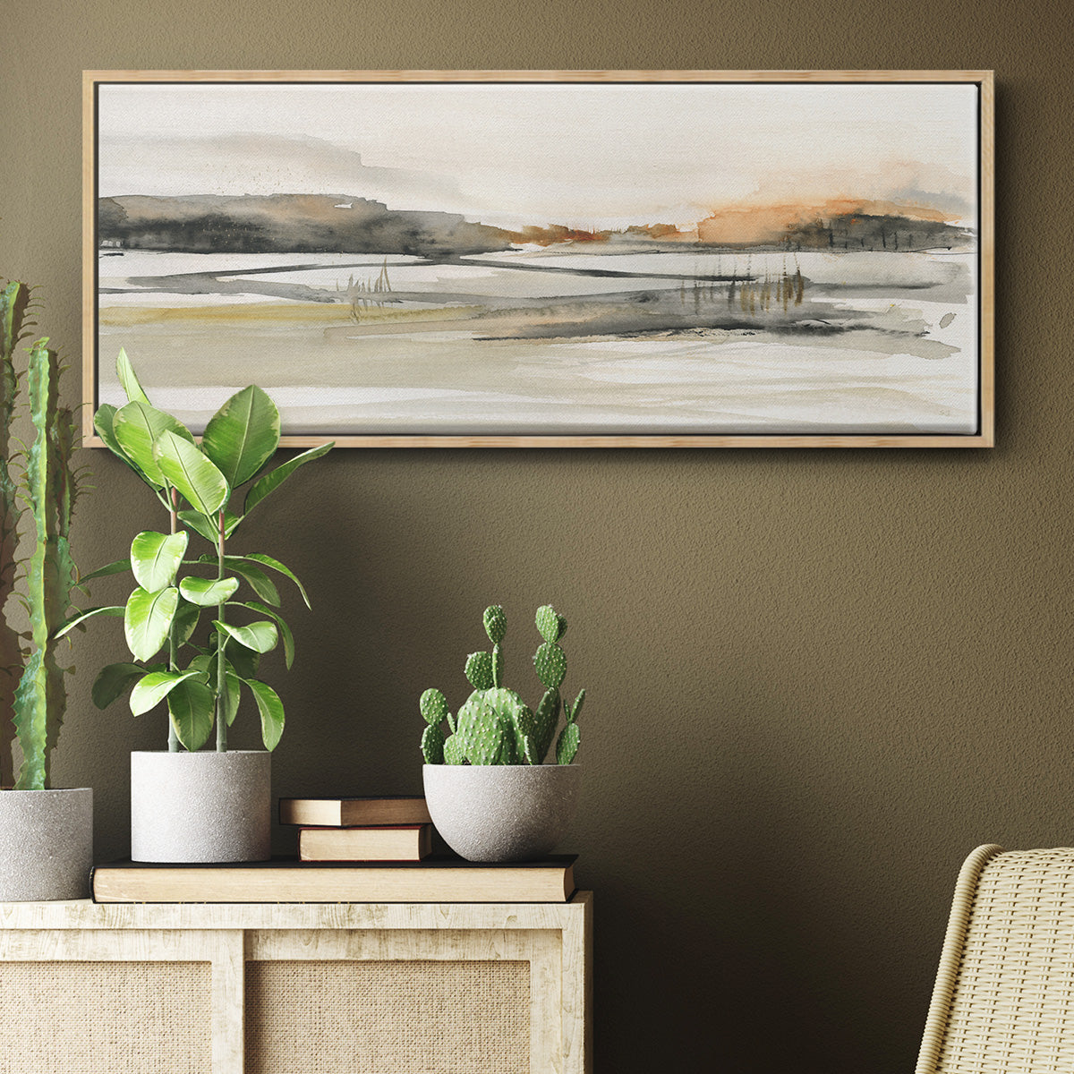 Turnwood Clearing - Floater Framed Canvas Print