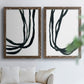 Onyx Ribbon I - Premium Framed Canvas 2 Piece Set - Ready to Hang