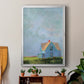 Blue Cape - Modern Framed Canvas Print