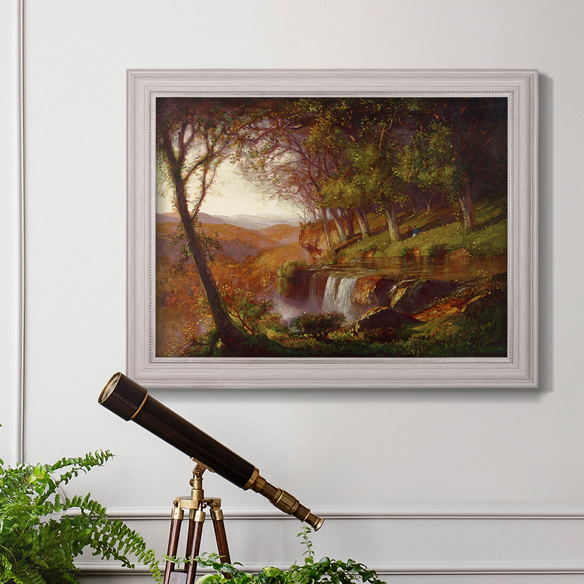 Falling Spring - Ornate Framed Canvas Print