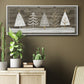 Wooded White Christmas Collection D - Floater Framed Canvas Print