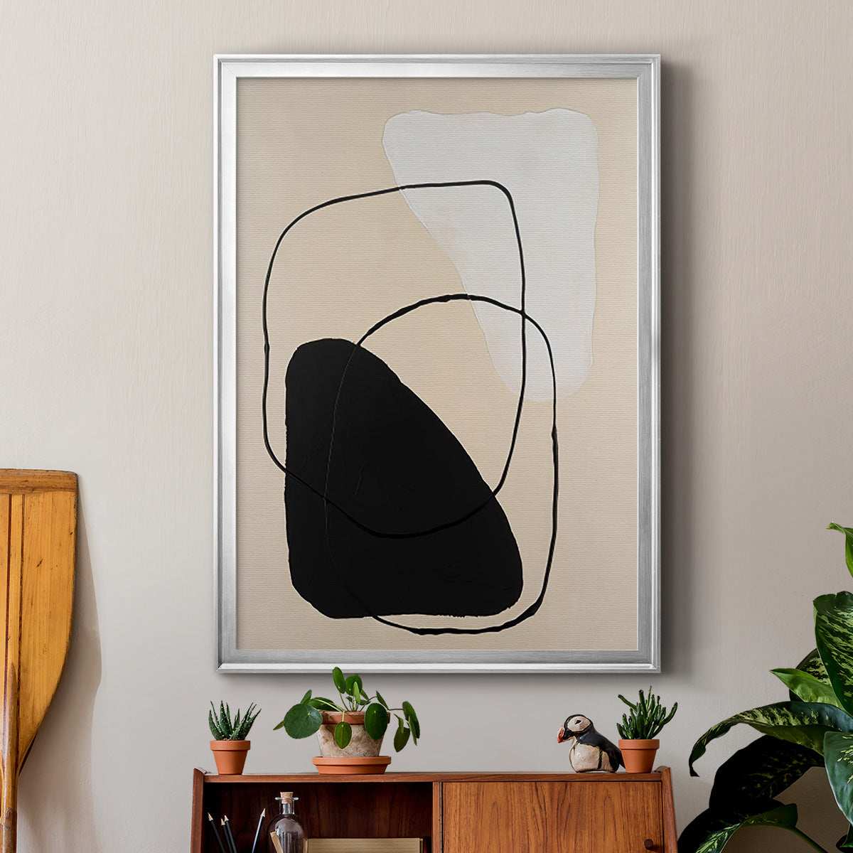 Avant Mod II - Modern Framed Canvas Print