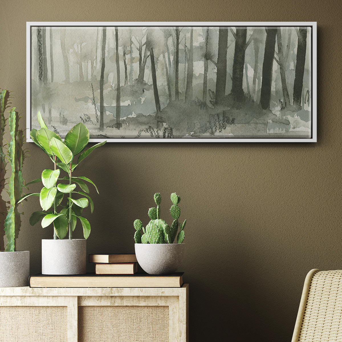 Into the Woods II - Floater Framed Canvas Print