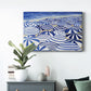 Candy Bowl Prussian Blue - Canvas Art Print
